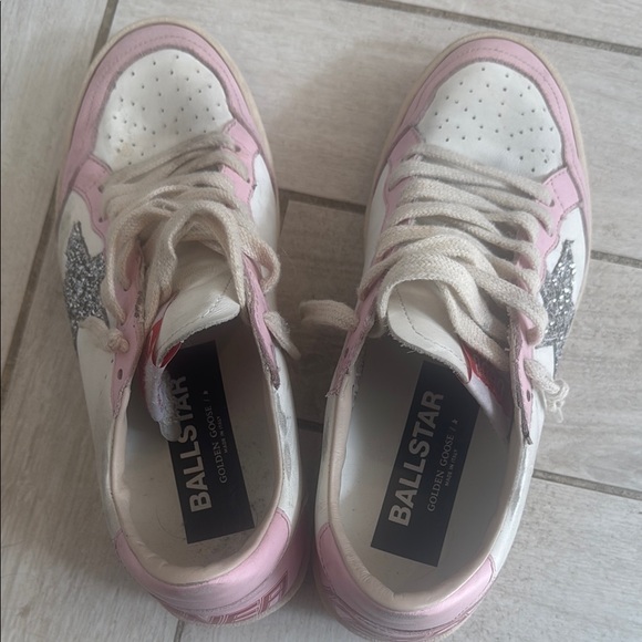 Golden Goose Pink and White Sneakers size 38 - Picture 5 of 5